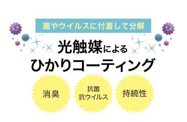 光触媒によるひかりコーティング